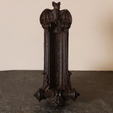 Archibald Kenrick & Son, Bat Door Knocker / Letterbox No. 422, VGC, Rd 1884