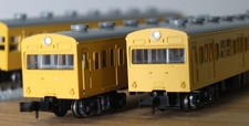 Kato 10-038 N gauge JR 103 Series EMU 3 car set in yellow livery