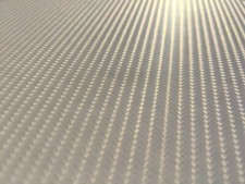 4D White Carbon Fibre Vehicle Vinyl Car Wrap - BUBBLE/AIR FREE Film Sticker