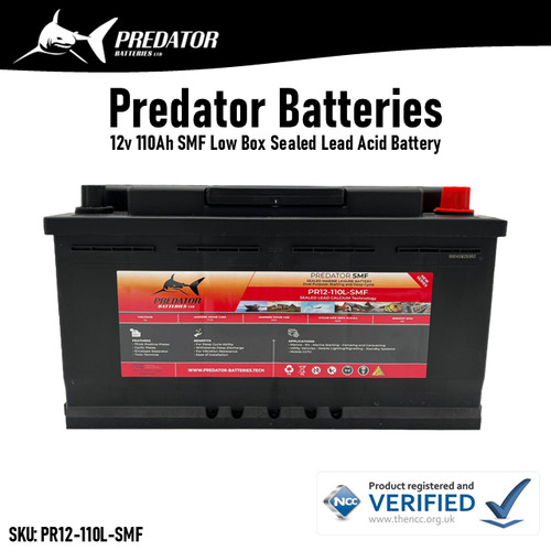 12v 110ah predator batteries - 110ah,