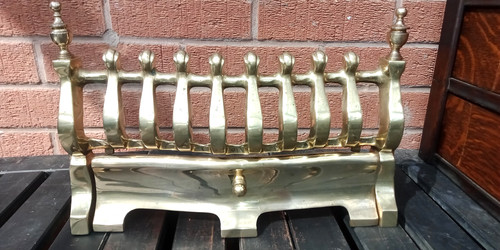 Solid brass fire front guard - solid,