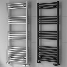Reina Flat Bathroom Straight Heated Towel Rail Radiator Ladder Warmer Heating