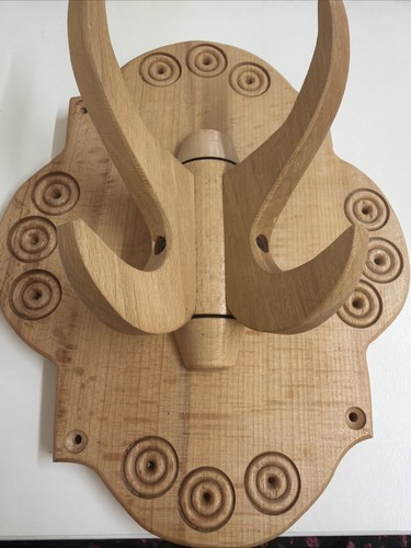 Wooden coat hanger hand - wooden, carved
