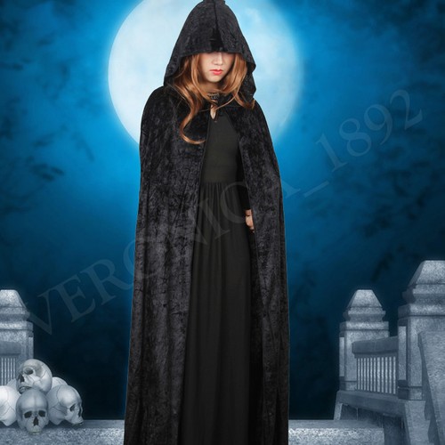 Adult velvet hooded - adult,