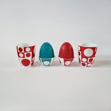 Verner Panton Geometri For Menu  2 Egg Cups and 2 small Thermo Cups 80ml 