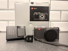 Leica X1 silver, c/w box, accessories and 36mm Leica viewfinder