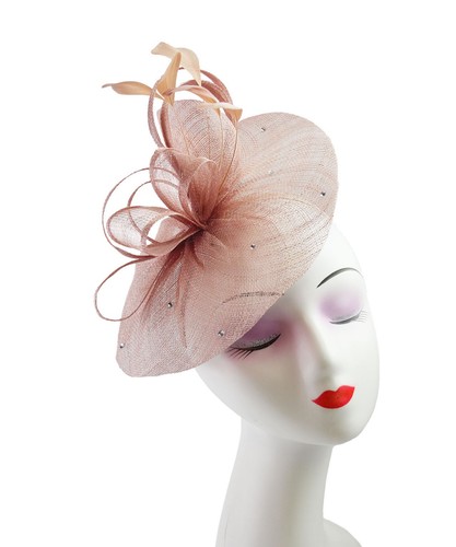 Sinamay fascinator with - sinamay,