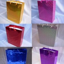 Medium Shiny Paper Carrier Gifts Bags H 27cm, x W23cm Christmas Wedding Party 