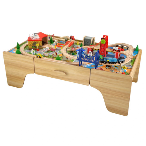 Wooden train set - wooden, &