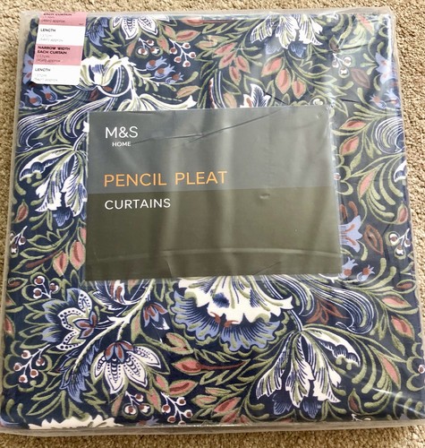 Lined curtains x - m&s, 46”