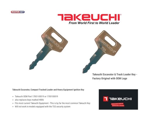 Takeuchi key oem part - key,