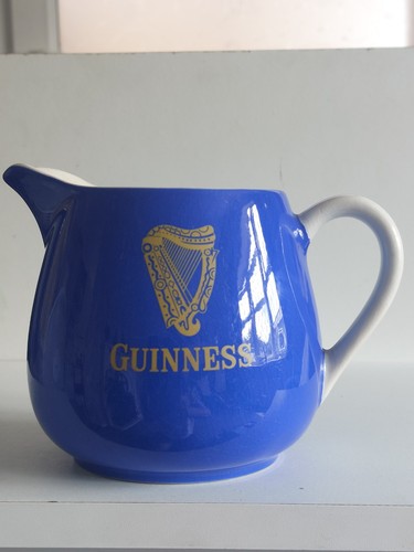 Guinness blue glazed with gold - blue,