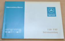 Mercedes Benz Omnibus Bus O 305 307 Motor 407 Elektrik Betriebsanleitung 1980