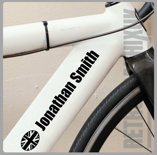 Bike frame name stickers - frame,