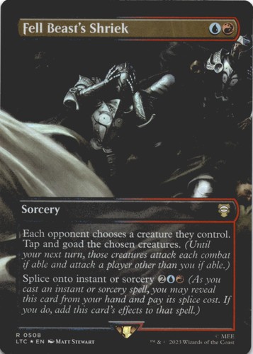 Mtg fell beast shriek - mtg, beast's