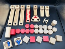 Playtive Wooden Marble / Ball Construction Run Maze Waldorf Toy Playset