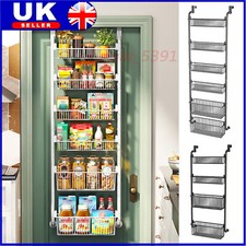 Over Door Storage Organiser Kitchen 4/6 Tier Hanging Storage Rack Wall Mounted