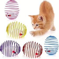 Cat Toy Balls Funny Stretchable Kitten Springs Toys Interactive Caged Rats Rolli