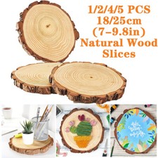 1/4/5Pcs Wood Slices Round