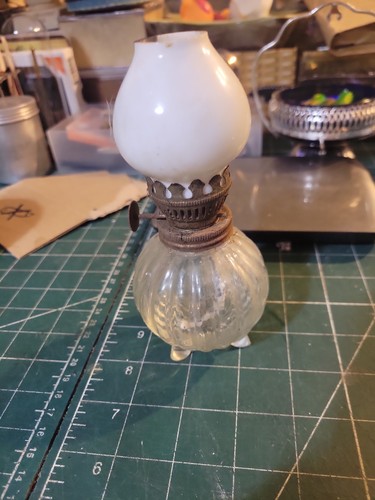Vintage antique small oil - antique,