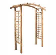 Cerland Celeste Curved Wooden Garden Arch 1.8m x0.7m x 2.22m Pressure Treated