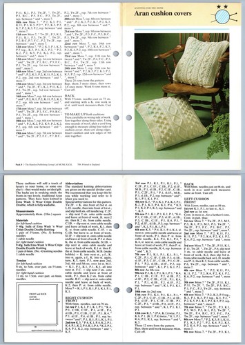 Aran cushion covers - cushion,