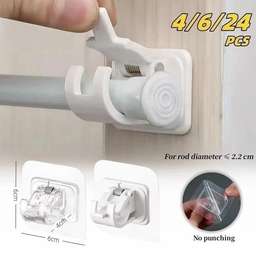 Curtain rod brackets - 6x,