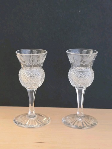 Edinburgh crystal thistle pair - edinburgh,
