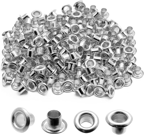 200 pcs 3mm silver - 3mm, grommets