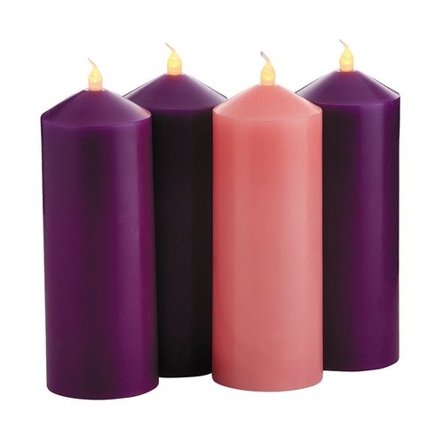 Flameless led advent pillar - advent,