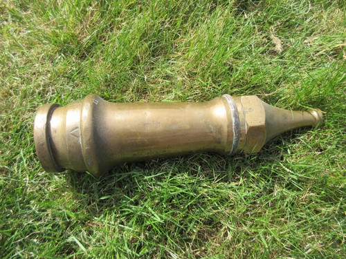 Brass fireman hose nozzle - fireman’s,