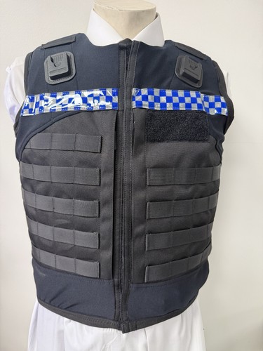 Police molle body armour - ex,