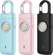 3pcs Police Approved Loud Alarm Personal Panic Rape Attack Safety Security Alarm