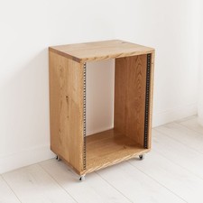 Solid Oak 14u Studio Rack Case