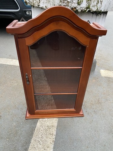 Vintage wooden curio display - vintage,