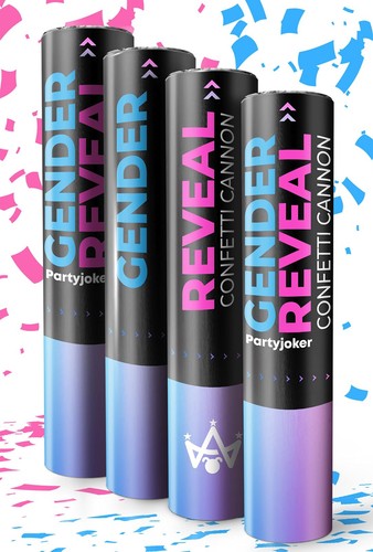 Gender reveal cannon confetti - reveal,