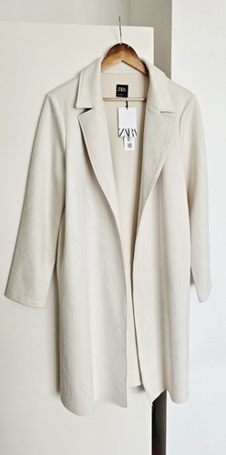 Zara lightweight cream coat - lightweight,