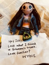 Handmade Personalised Coraline Doll - Button Eyes, Posable Limbs