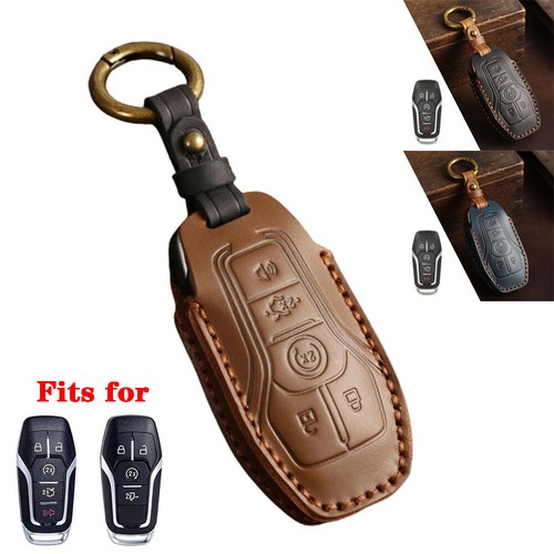 Genuine leather car key fob - leather,