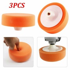 Professional Car Polishing Heads 3pcs Sponge Buffing Pads 6 Inch Diameter