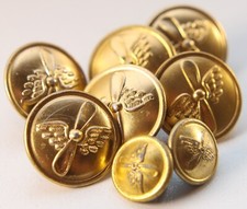 Group Of 8 USSR / Russia Soviet Aviation Uniform Button 22 & 15 mm