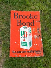 Vintage Brooke Bond Tea Sign / PG Tips Sign / Shop Sign
