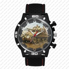 World War 2 Wwii Tank Rare GT STYLE Sporty Stylish Wrist Watch