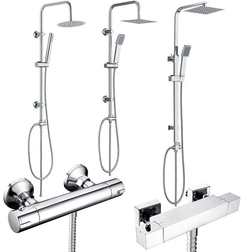 Modern chrome telescopic rigid - modern,