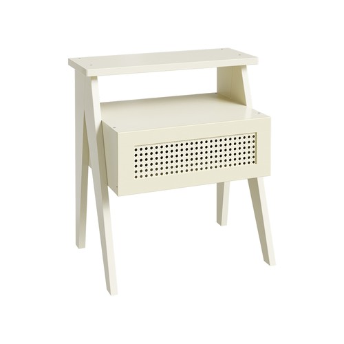 Bedside table rattan drawers - bedside,