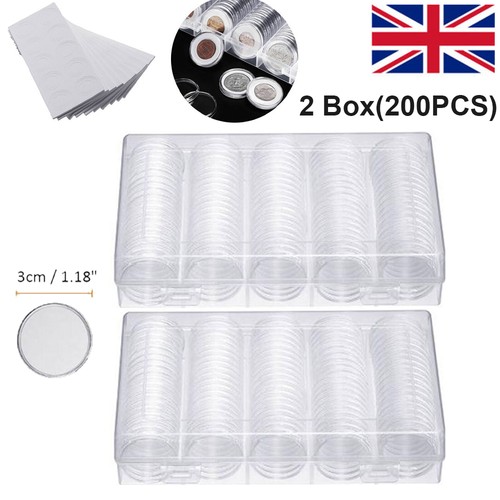 200pcs coin cases - coin, capsules