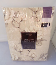 Dunelm Mill Country Garden Lined Curtains Vintage Brown floral