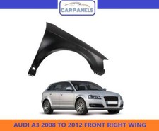 AUDI A3 2008 - 2012 FRONT WING DRIVERS SIDE RIGHT RH NEW PRIMED READY TO PAINT