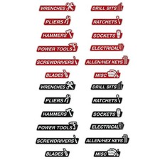 Magnetic Tool Box Labels