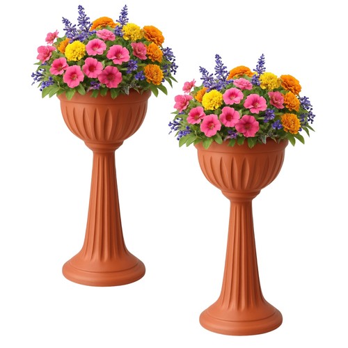 New terracotta urn - terracotta,